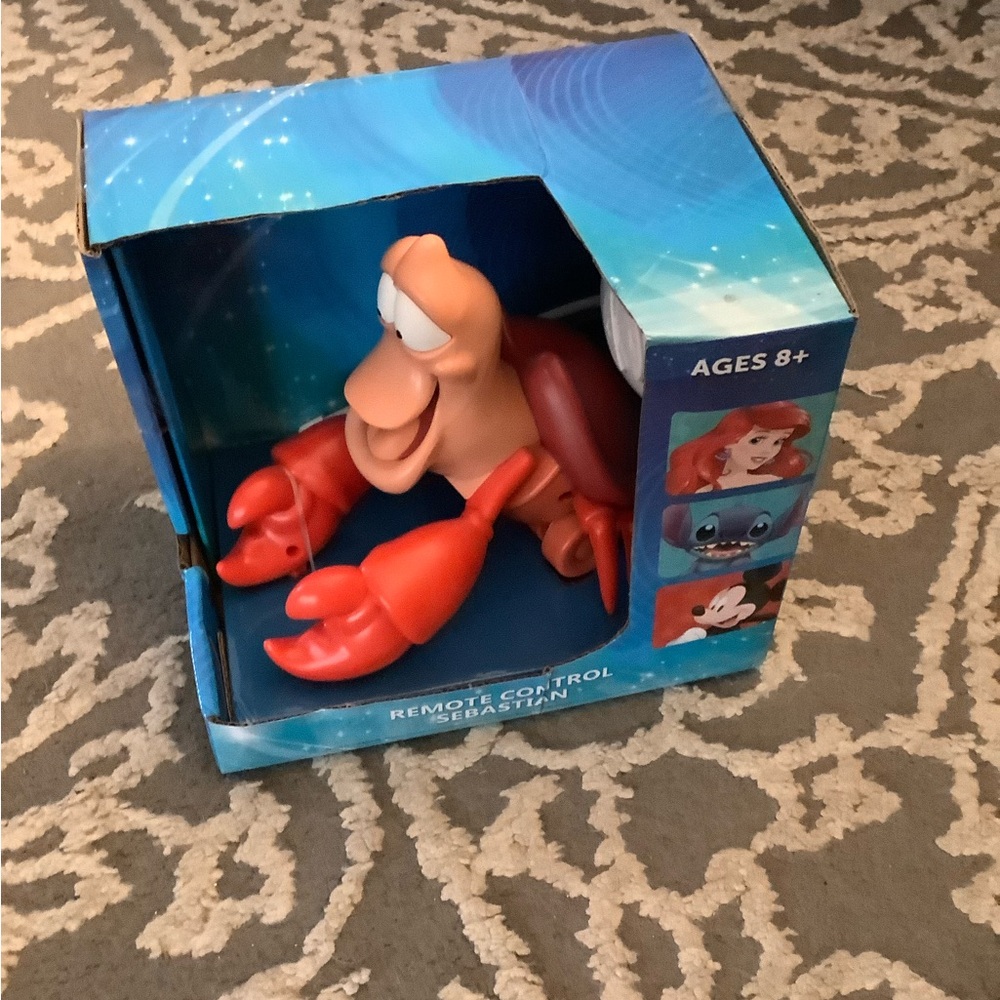 Disney’s Little Mermaid Sebastian Remote Control Crab Toy New